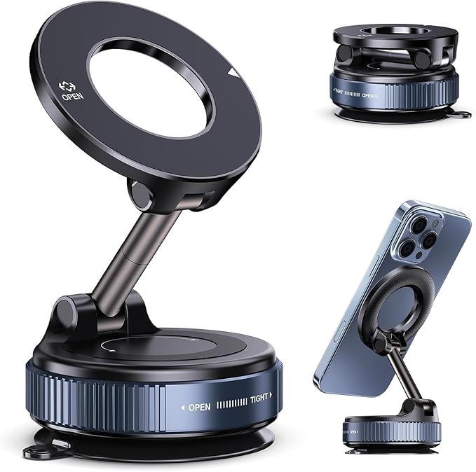 360° Magnetic Phone Mount Pro – Hands-Free, Strong Hold, One-Touch Lock