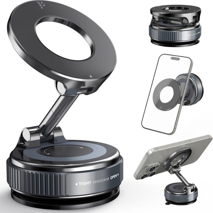 360° Magnetic Phone Mount Pro – Hands-Free, Strong Hold, One-Touch Lock